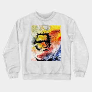 Tribal Elder - Australian Aborigine on Collagraph Nr 2 Crewneck Sweatshirt